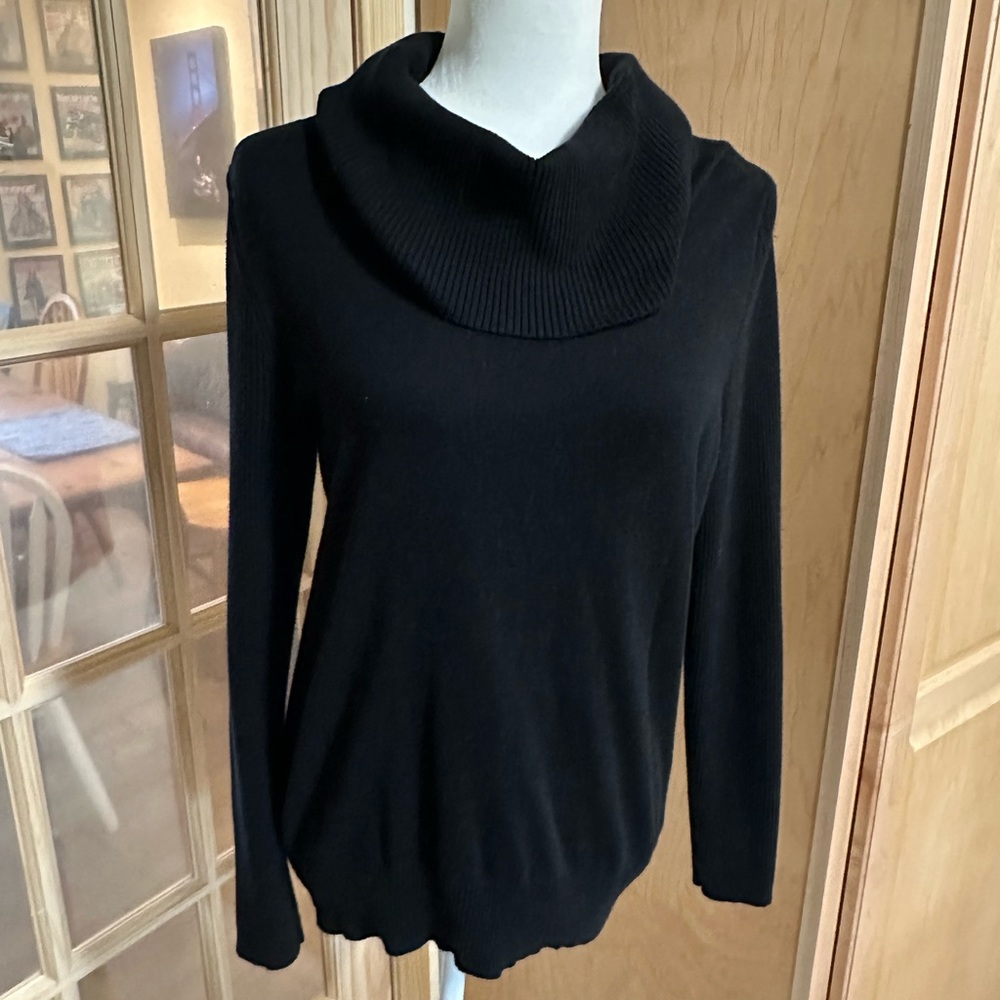 Ralph Lauren Black Cowl Neck Sweater